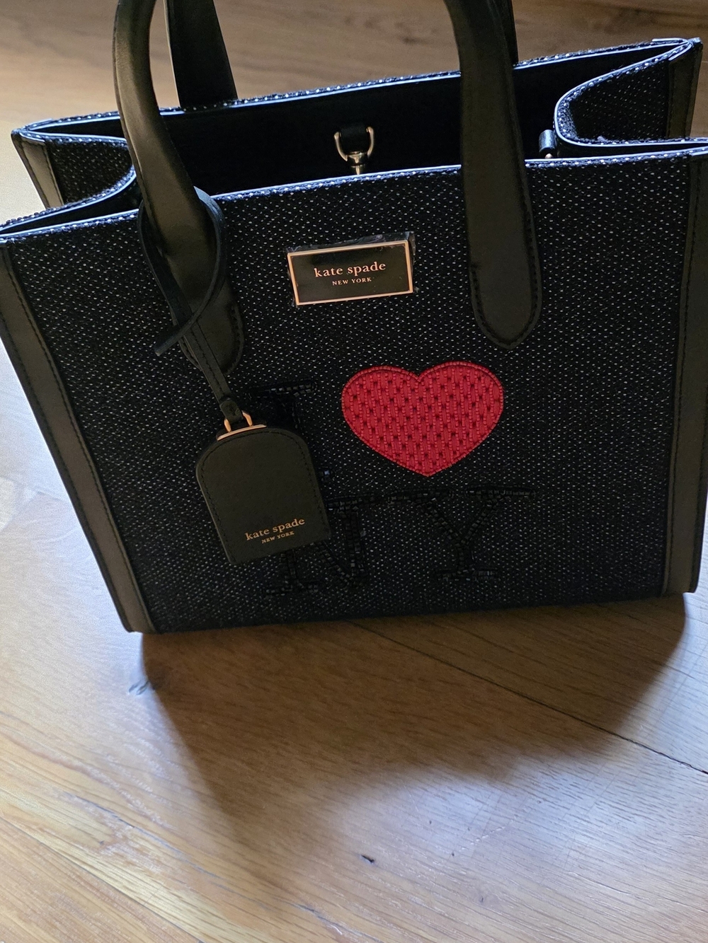Kate Spade Black Tote I Love NY